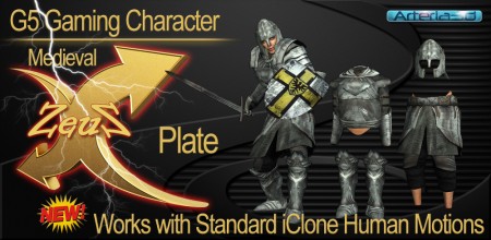 iClone Character Pack - G5 Gaming Medieval Plate Armor Knight