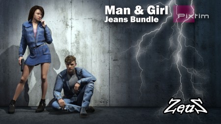 Man and Girl Jeans Bundle