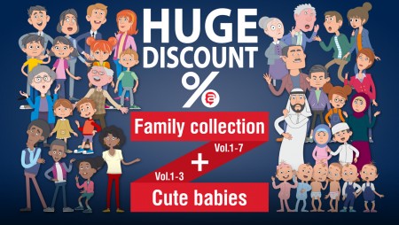 Family Collection (1-7) + Cute Babies Collection (1-3)