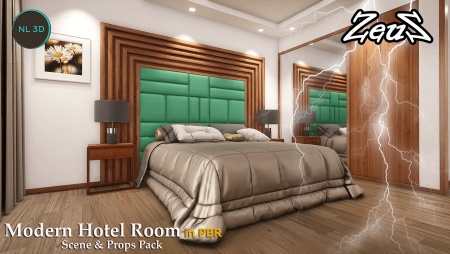 HQ Modern Hotel Room