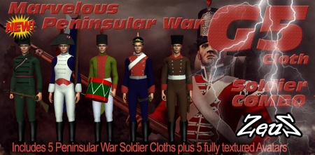 G5 Cloth Marvelous Peninsular War Soldiers